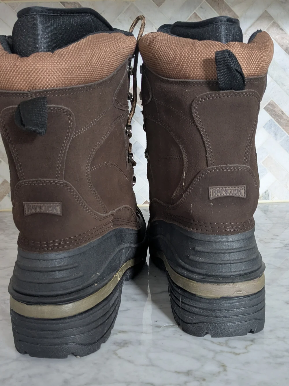 Men's Brown Waterproof Thermolite Winter Boots